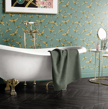 Wallpapering Your Bathroom? Here's How to Do It Right!