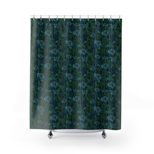 ELECTRIC LAGOON BLUE: Shower Curtain