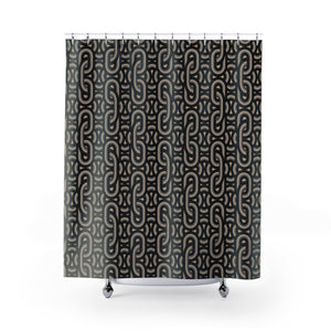 REBEL KNIT ONYX: Shower Curtain