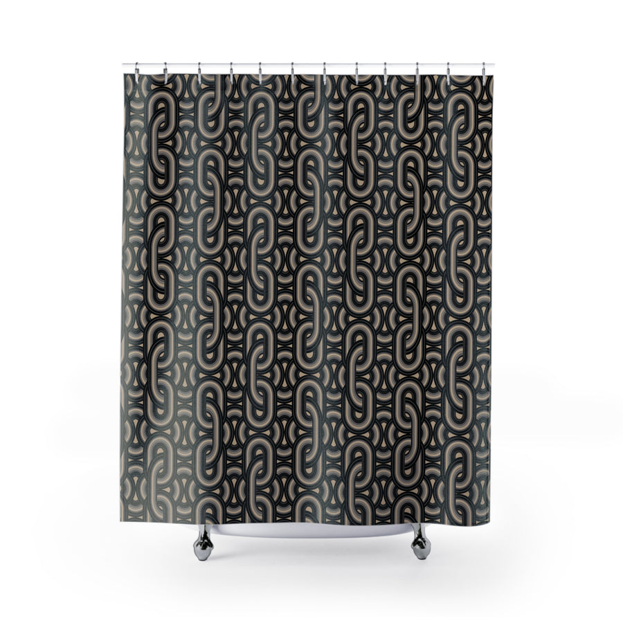 REBEL KNIT ONYX: Shower Curtain