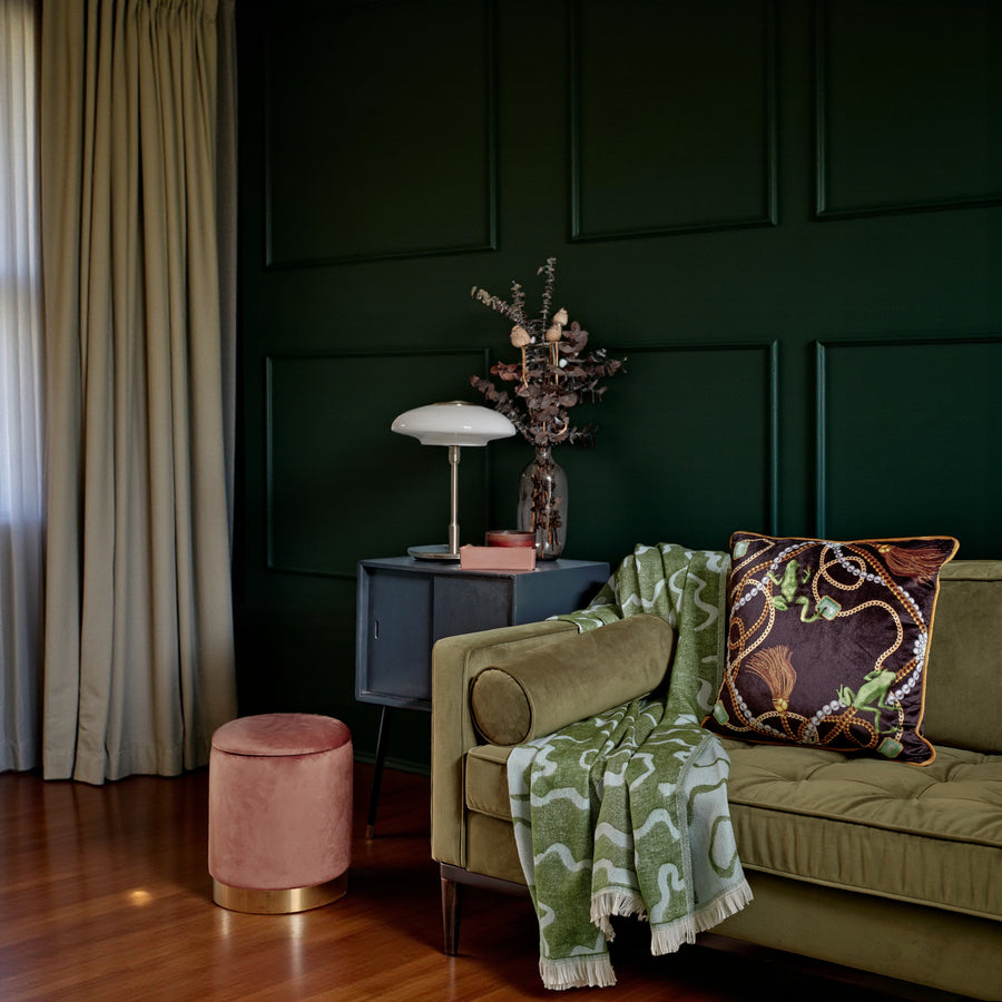 TIANA ANTIQUE: velvet cushion