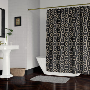 REBEL KNIT ONYX: Shower Curtain