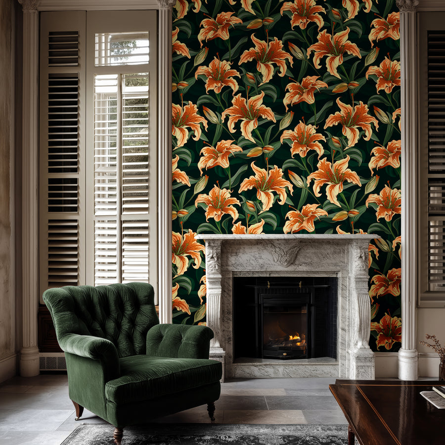 FIERCE BLOOM LEAF: Wallpaper