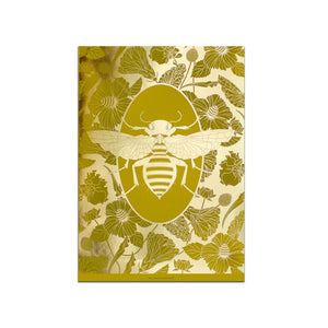 ELEMENTAL BEE print : yellow/ gold