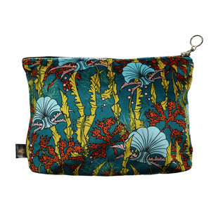 CORAL ODYSSEY TEAL: Everyday Pouch