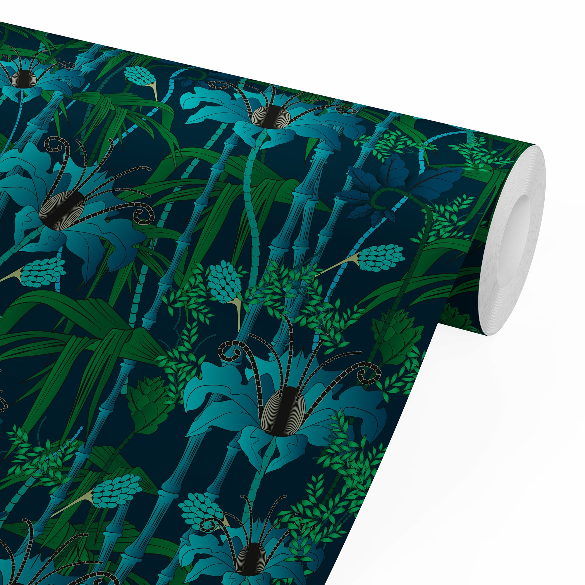 ELECTRIC LAGOON BLUE: Wallpaper Sample – The Curious Department