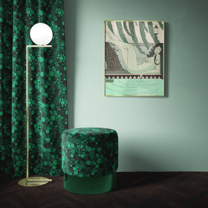 FIZZ SUPREME MALACHITE: Velvet Fabric (per metre)