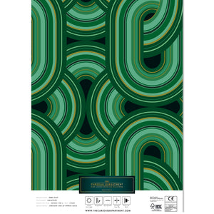 REBEL KNIT MALACHITE: Wallpaper Sample