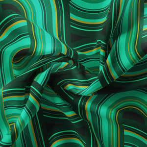 REBEL KNIT MALACHITE : Velvet Fabric (per metre)