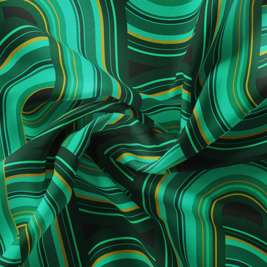 REBEL KNIT MALACHITE : Velvet Fabric (per metre) – The Curious Department
