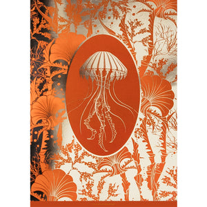 ELEMENTAL JELLYFISH print: orange/ gold