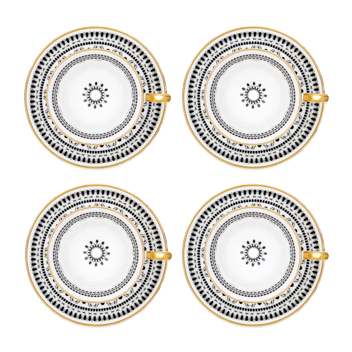 INSECT MANDALA: Tea Cup and Saucer (Set of 4) – The Curious Department